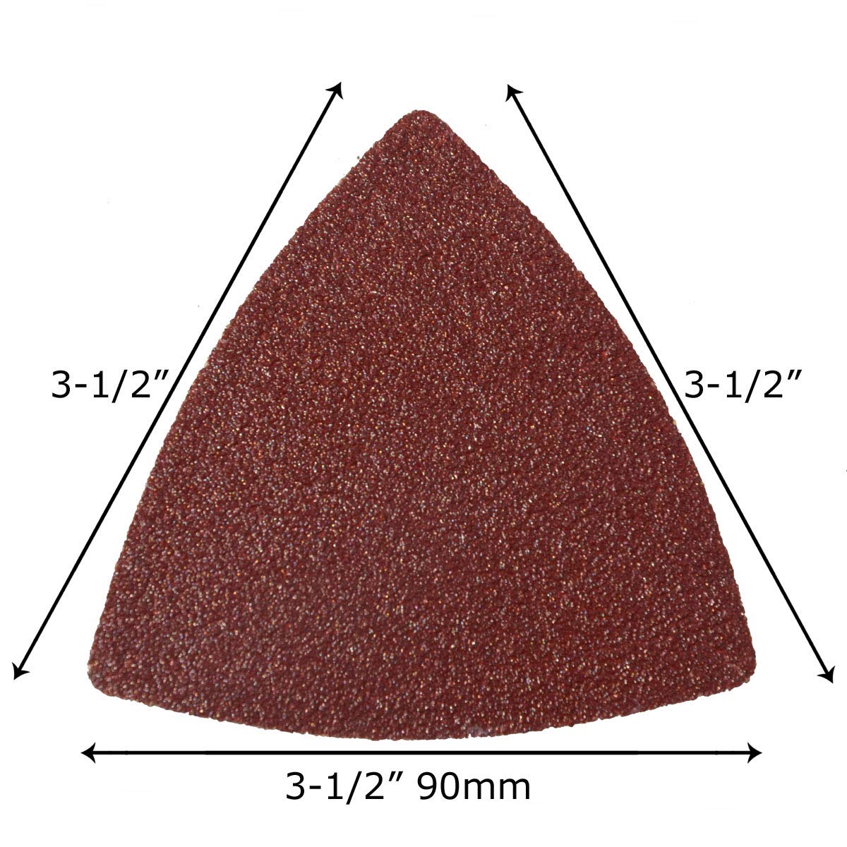 XXGO 100-Piece 3.5-Inch 90mm Triangular Sandpaper Set - 60/80/100/120/240 Grits Hook & Loop Multi-Tool Sanding Discs for Wood, Metal & Paint - Compatible with 3.5
