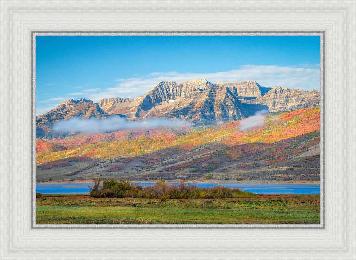 Autumn Splendor Over Timpanogos - Stunning Fall Landscape Photography Print for Home & Office Wall Decor | Perfect for Living Rooms, Bedrooms & Gifts