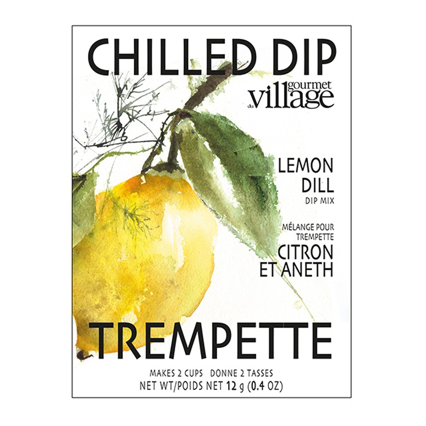 Gourmet Du Village Lemon Dill Dip Mix - Premium Seasoning for Seafood, Salads & Chips | Perfect for Parties, BBQs & Family Gatherings