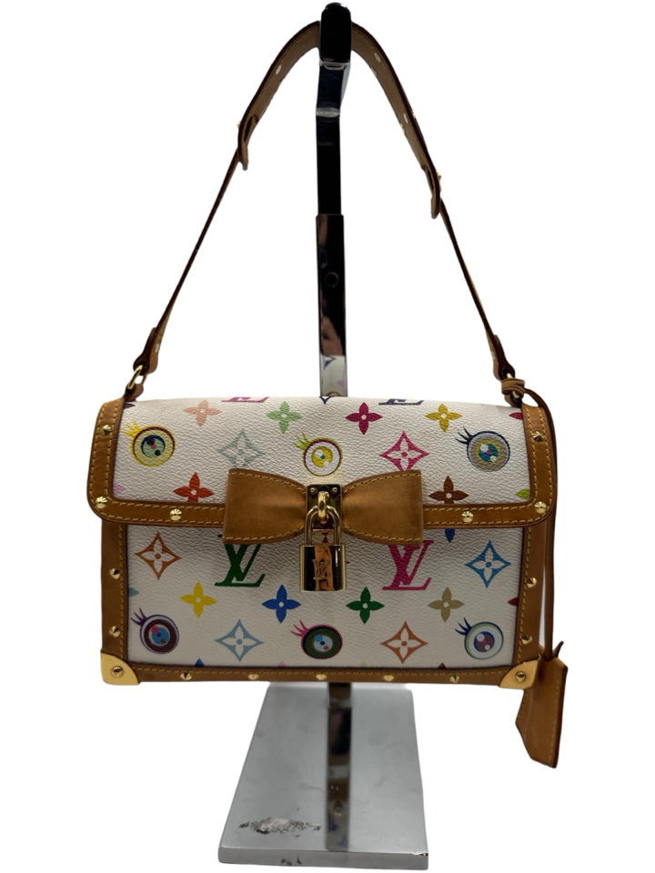 Authentic Louis Vuitton Takashi Murakami Eye Love You Monogram Rare Shoulder Bag - Perfect for Luxury Collectors & Fashion Events