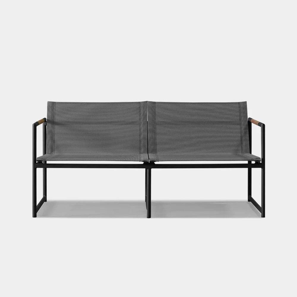 Premium Breeze Aluminum Outdoor 2-Seat Sofa Set - Patio Furniture for Garden, Poolside & Backyard Relaxation