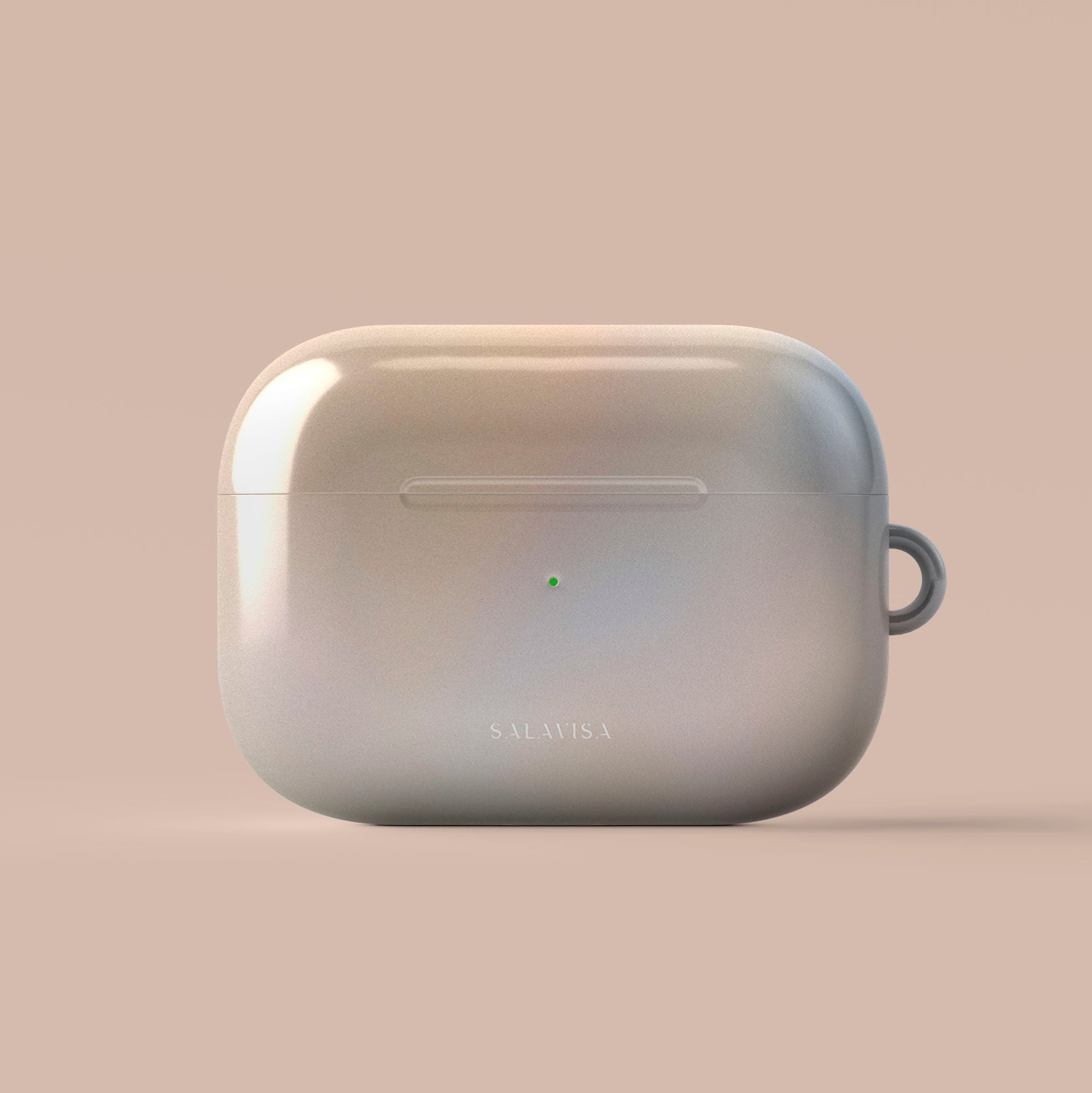Peach Glow AirPods Case - Cute Protective Cover for AirPods 2/3/Pro with Keychain - Perfect for Travel, Workout & Daily Use
