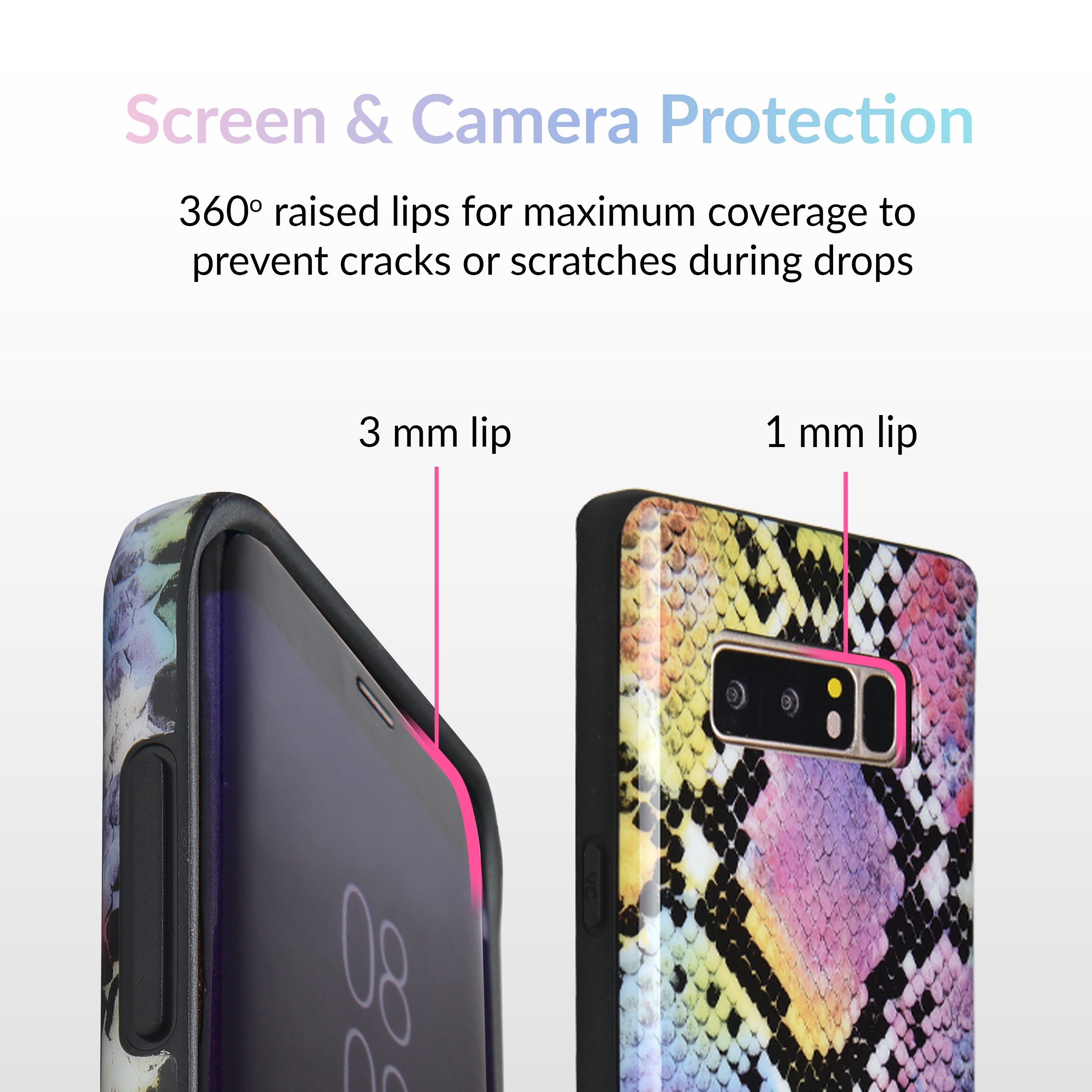 Snakeskin Pattern Neon Samsung Galaxy Phone Case - Stylish Protective Cover for Galaxy S21/S22/S23 - Perfect for Nightlife, Parties & Fashion Statements