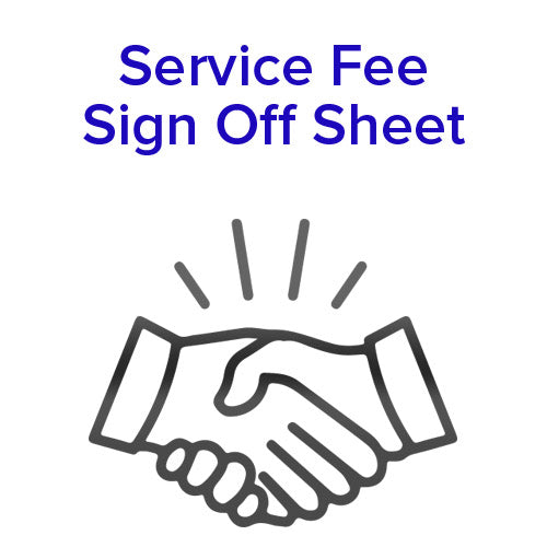 Service Fee Authorization Form - Printable & Editable Template for Business Transactions | Office, Legal, and Financial Use