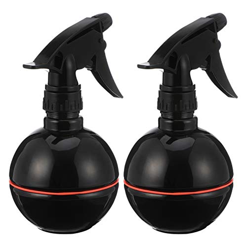 Beaupretty 2 Pack Refillable Water Spray Bottles for Hair - Leak Proof Mist Sprayer with Trigger, Black - Perfect for Barber Salon, Hair Styling, Plant Misting & Travel Essentials