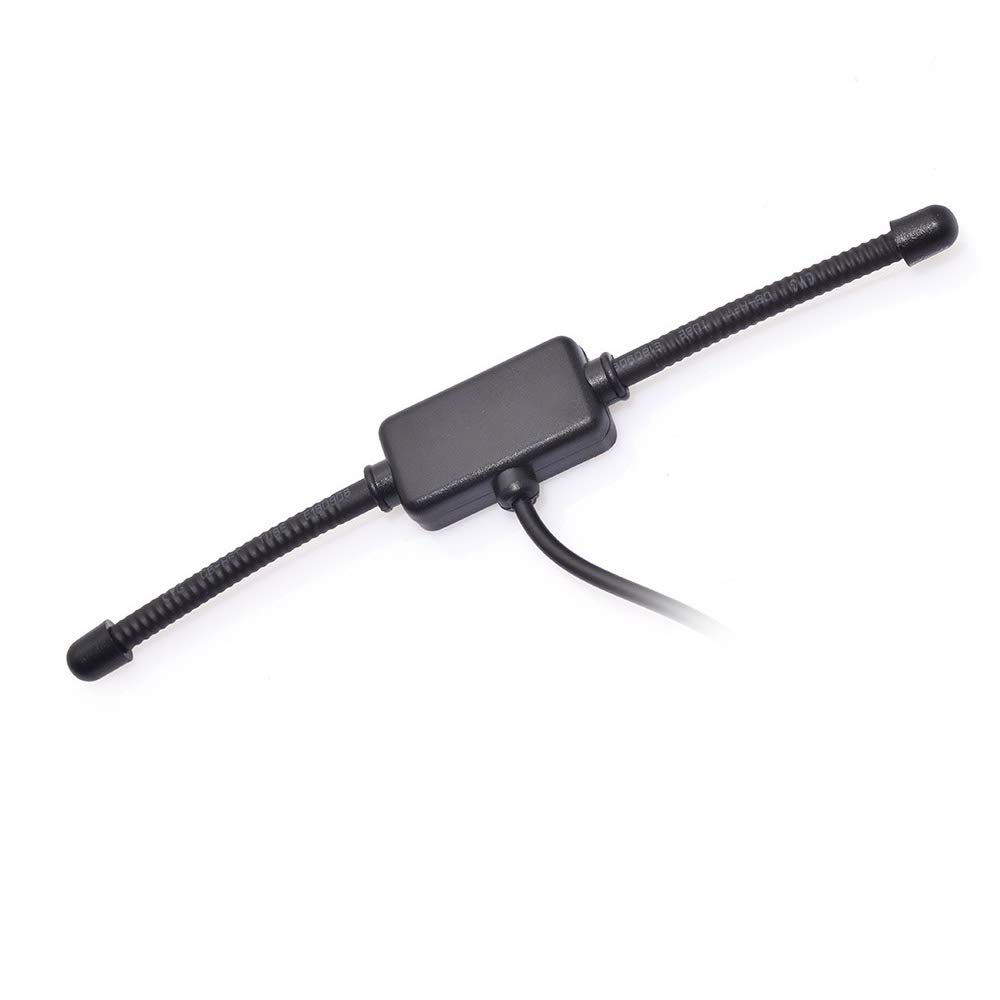 Bingfu Universal Car Stereo AM FM Dipole Antenna - Hidden Adhesive Mount Radio Antenna for VW, BMW, Mercedes - Improved Reception for Car Audio & Media Head Units - Perfect for SUVs and Vehicles