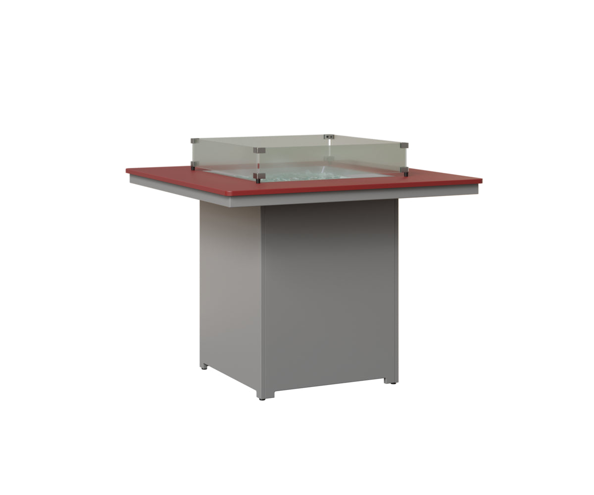Berlin Gardens Numa Square Fire Pit - Outdoor Counter Height Fire Pit for Patio, Backyard & Garden Gatherings - Perfect for Campfires, BBQs & Entertaining