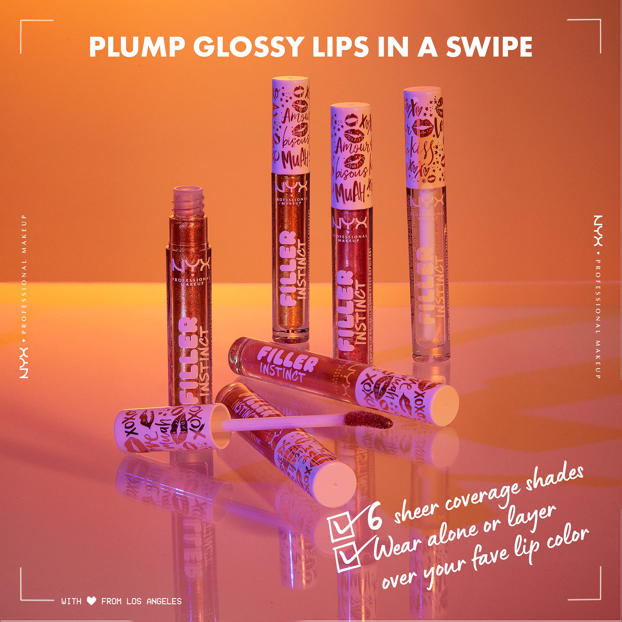 NYX PROFESSIONAL MAKEUP Filler Instinct Plumping Lip Polish - Volumizing Lip Gloss with Hydrating Formula, Bronze Gold Shade | Perfect for Date Night, Parties & Everyday Wear