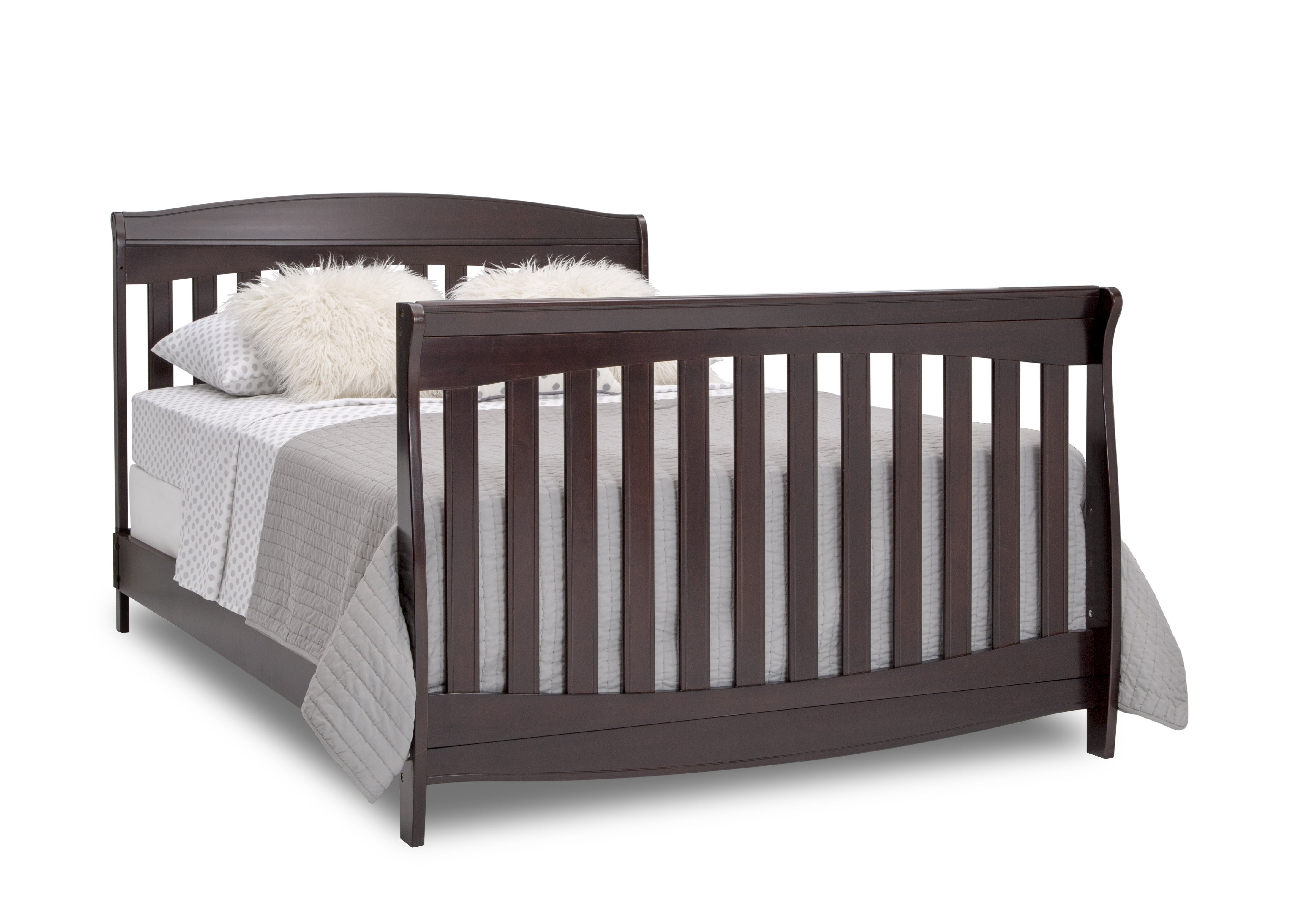 Colton 6-in-1 Convertible Baby Crib - Toddler Bed, Daybed & Full-Size Bed - Safe Nursery Furniture for Newborn to Teen - Perfect for Modern Nurseries & Kids' Bedrooms