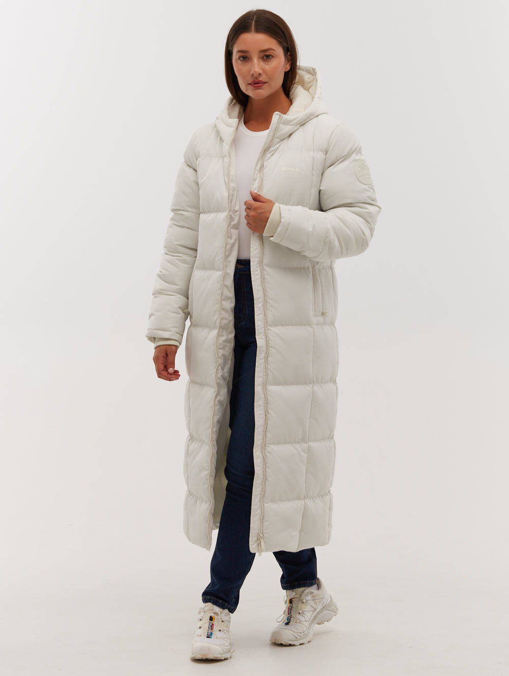 Polli Long Puffer Parka for Women - Winter Warm Hooded Down Jacket with Waterproof Shell | Perfect for Skiing, Snowboarding & Cold Weather Outdoor Activities