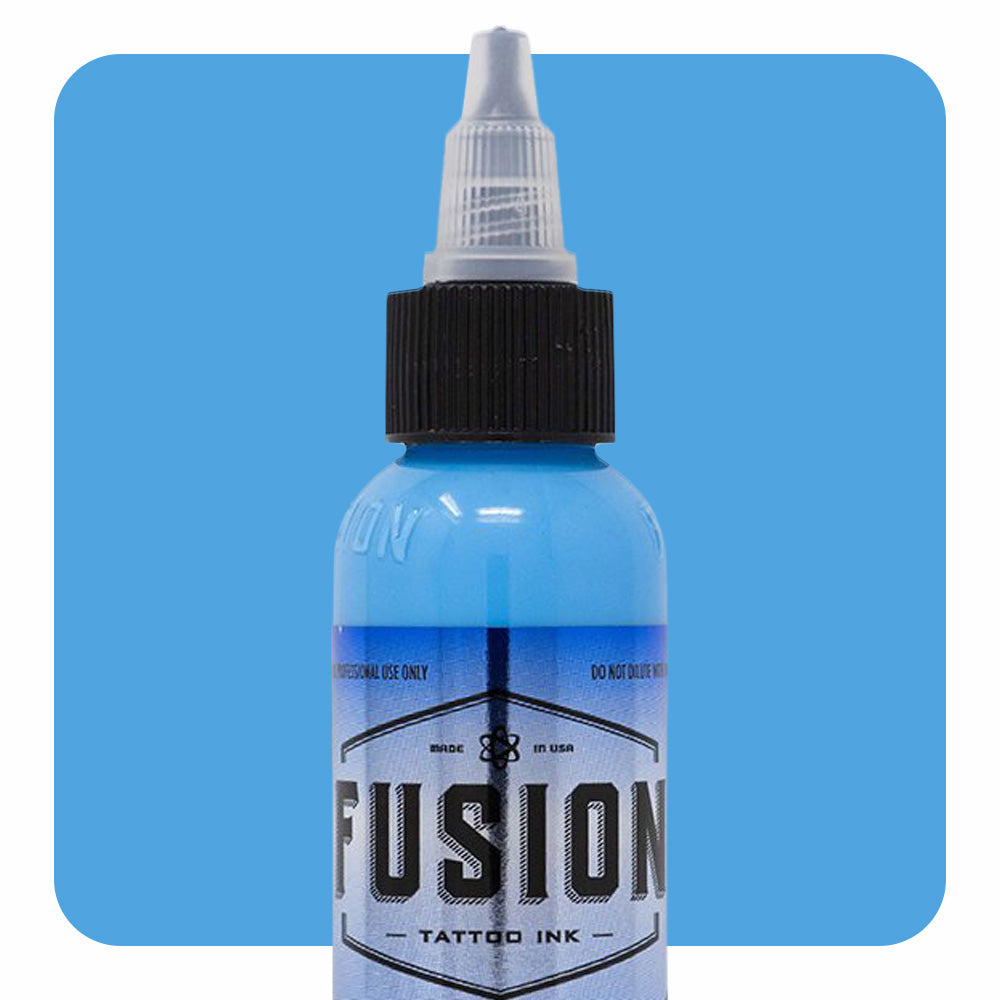 Premium Gradient Blue 4-Pack Tattoo Ink Set (1oz Each) - Professional Fusion Ink for Tattoo Artists - Perfect for Sleeves, Cover-Ups & Detailed Work