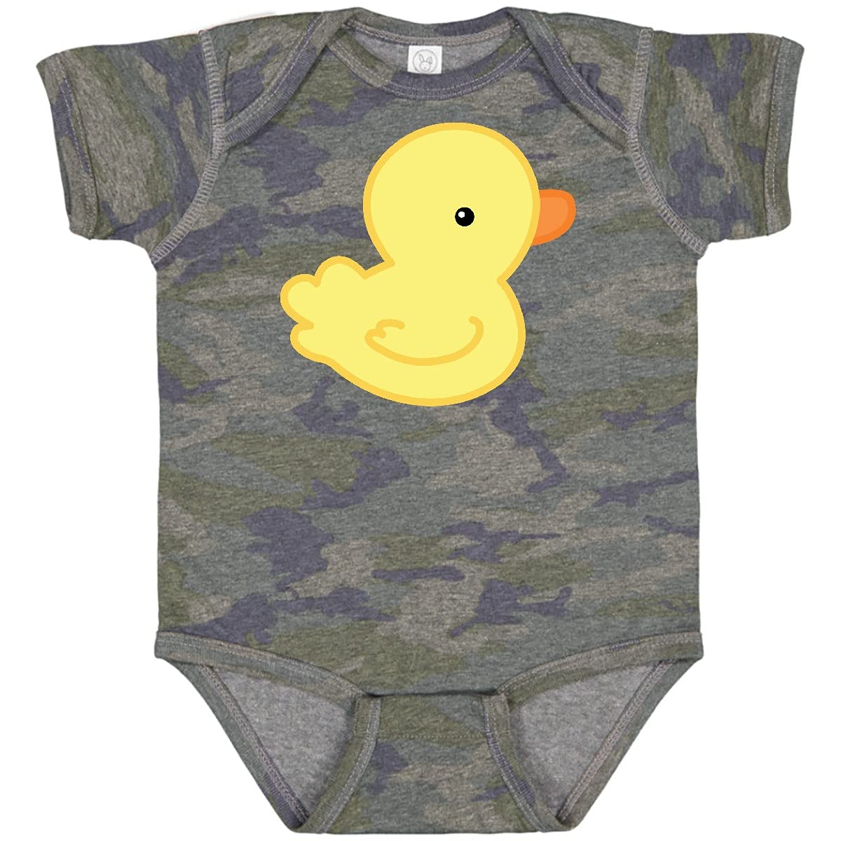 Inktastic Yellow Baby Duck Baby Bodysuit - Cute & Soft Cotton Onesie for Newborns & Infants - Perfect for Photo Shoots, Baby Showers & Everyday Wear