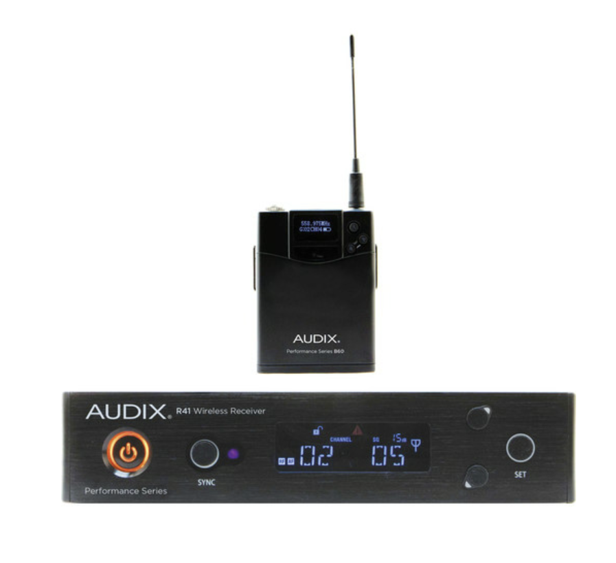 Audix AP41 Professional Single Channel Bodypack Wireless System (522-554 MHz) - Ideal for Live Performances, Presentations, and Broadcasts