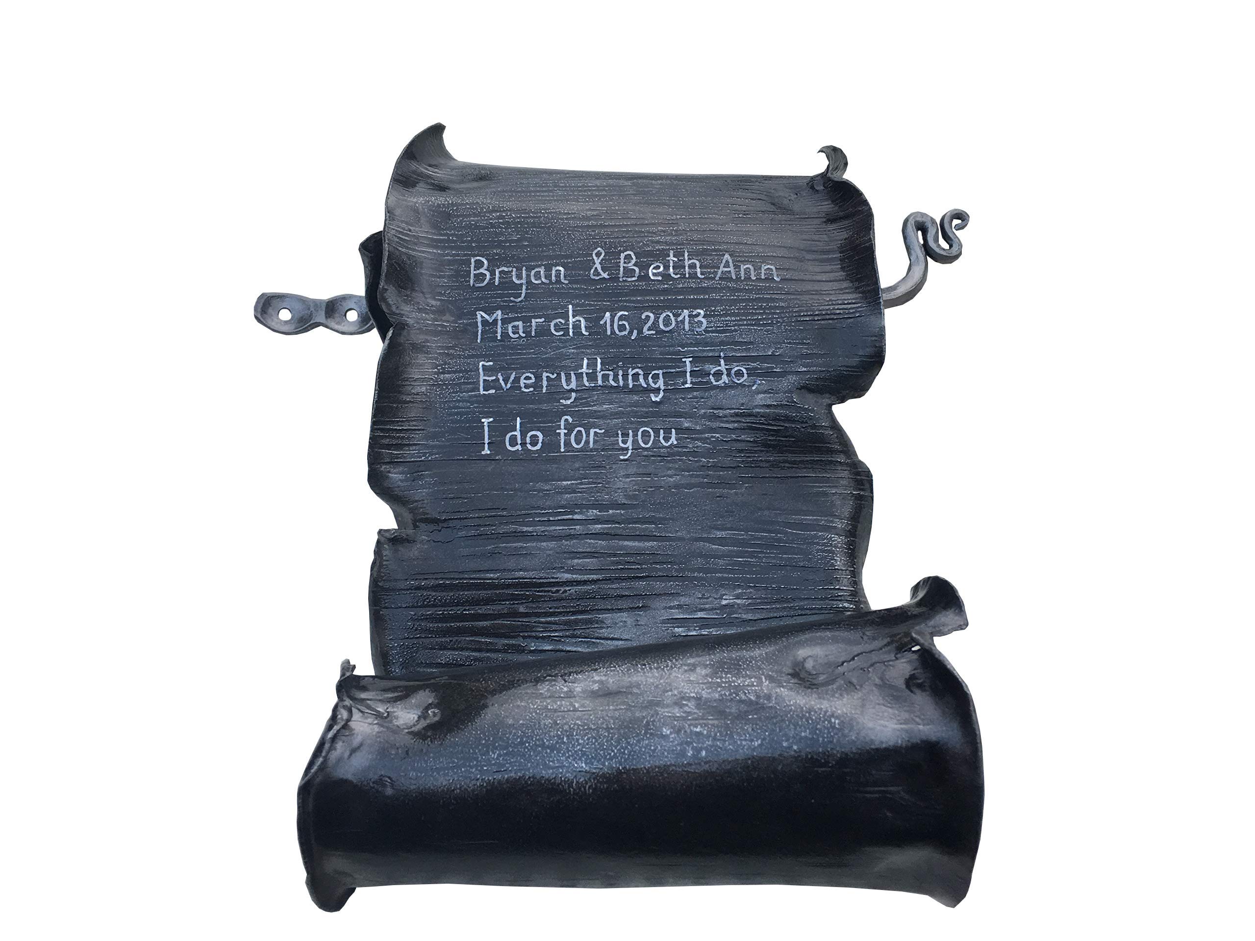 Elegant Iron Scroll - Unique 6th Anniversary Gift for Couples, Iron Wedding Anniversary Present for Him & Her - Perfect for Home Decor, Office Desk, or Romantic Keepsake