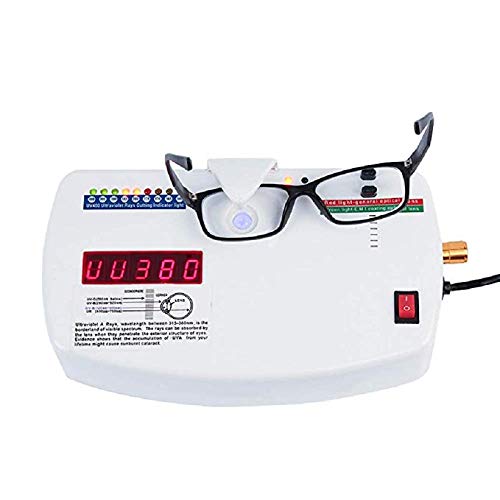 MXBAOHENG UV Radiation Tester - Optical Lens Analyzer for Anti-Radiation Glasses Testing, UV Protection Measurement Equipment (110V) - Perfect for Eyewear Shops, Optometrists & Home UV Safety Checks