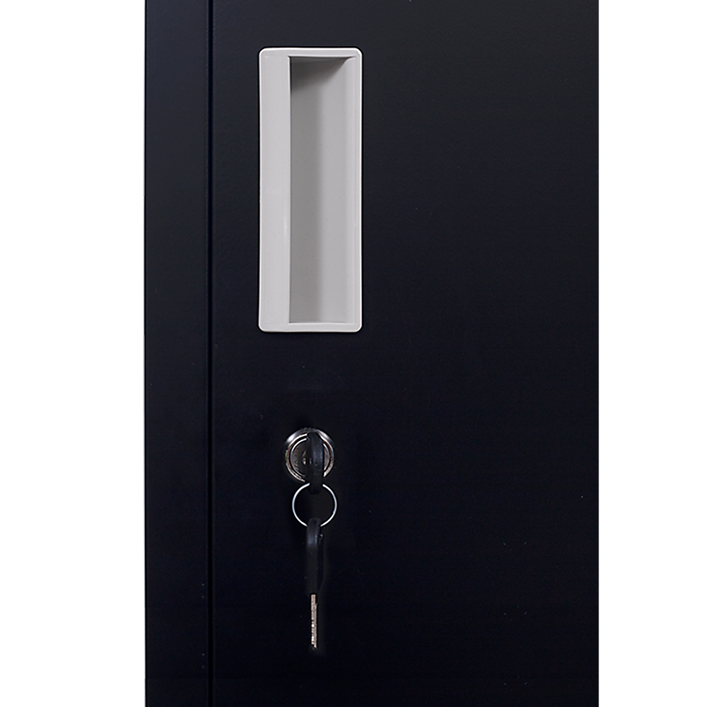 12-Door Locker with Standard Lock & Keys - Heavy Duty Metal Storage Cabinet for Office, Gym, School, Home & Shed - Ideal for Secure Equipment, Personal Belongings & Sports Gear Storage