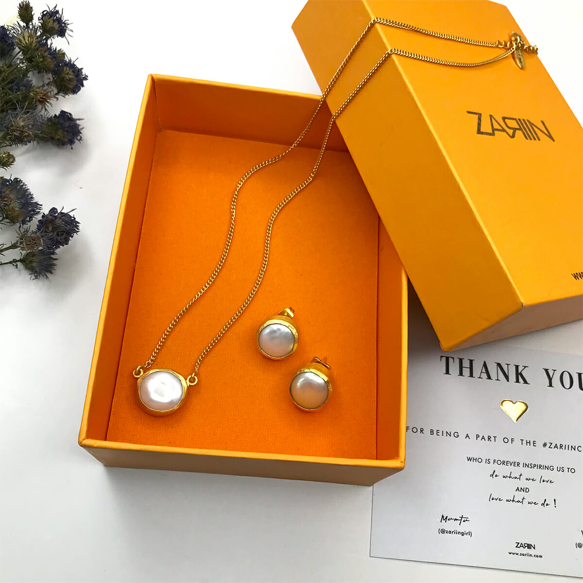 Classic White Pearl Pendant & Stud Earrings Set - Elegant Gift Box for Women | Perfect for Weddings, Anniversaries & Special Occasions