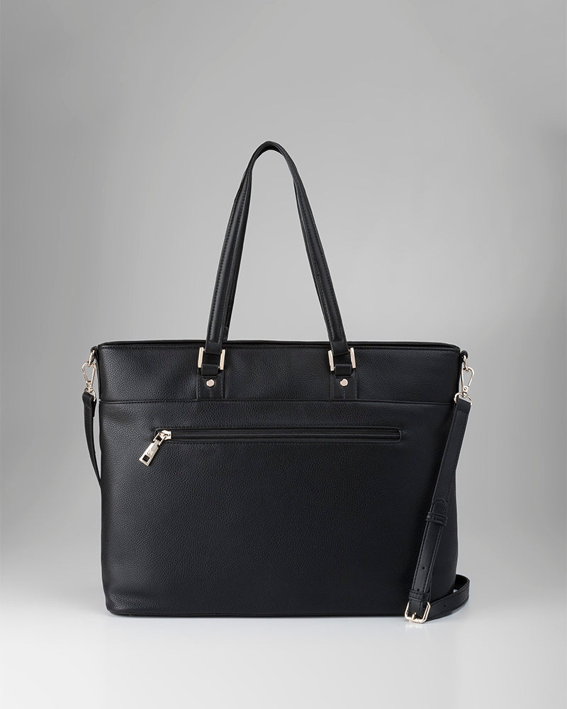 Stylish Trish Laptop Tote Bag for Women - Professional Work Bag with Adjustable Crossbody Strap - Perfect for Office, Business Travel & Daily Commute