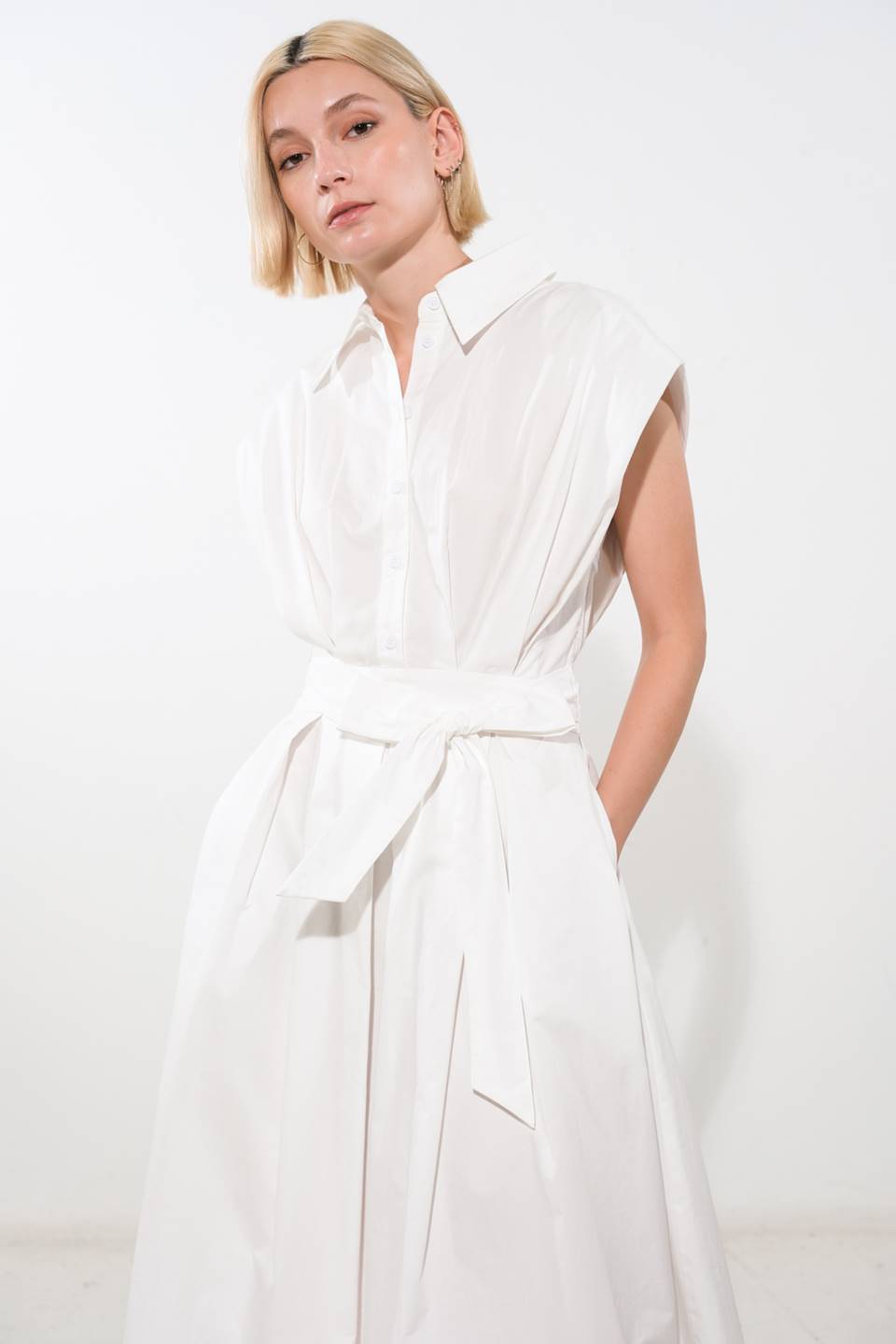 Deeper Connection Drop Shoulder Dress for Women - Elegant Sleeveless Flowy Maxi Dress for Summer, Beach, and Casual Outings