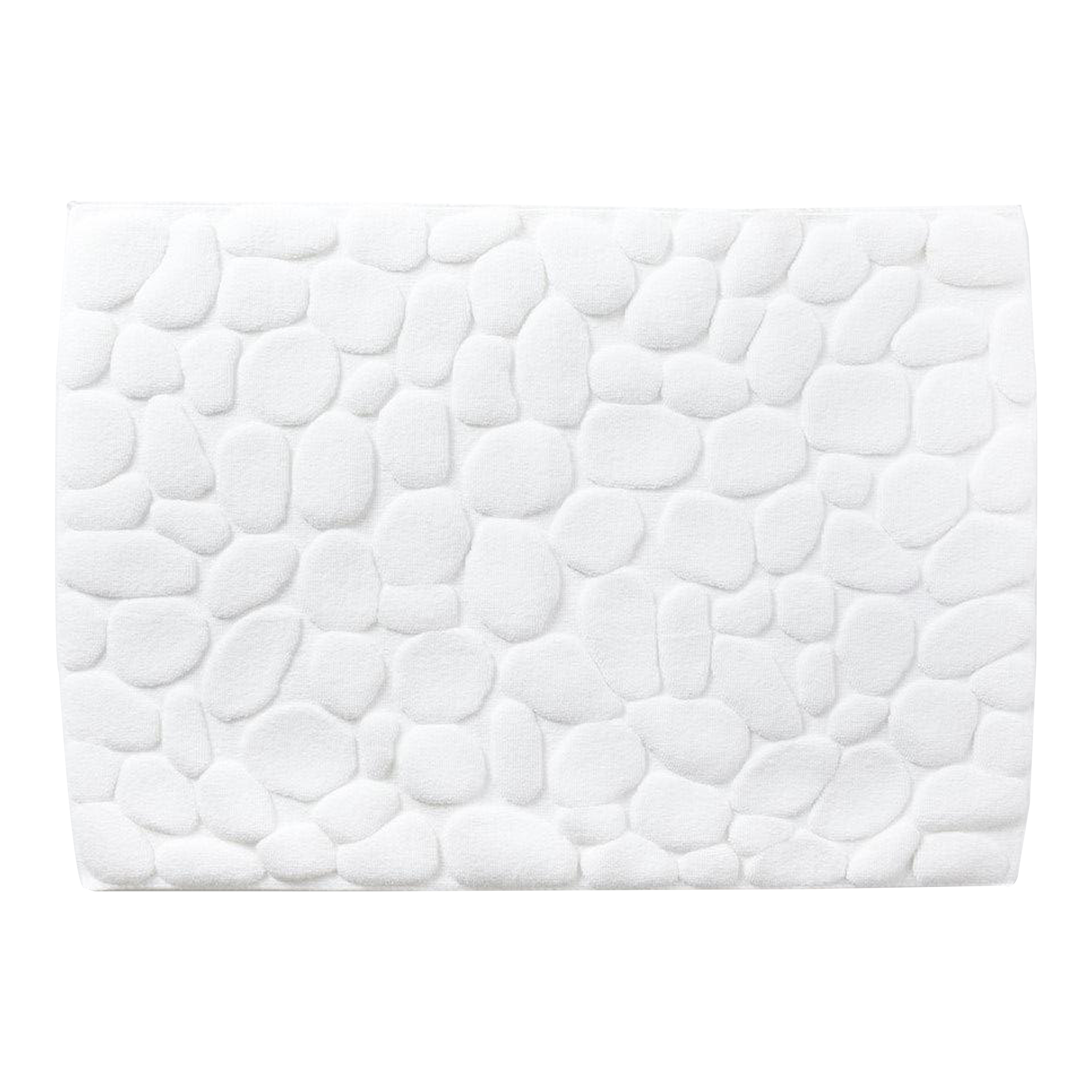 Non-Slip Pebble Bath Mat for Shower & Bathtub - Natural Stone Texture, Quick-Dry & Anti-Bacterial - Perfect Bathroom Floor Mat for Wet Areas, Spa-Like Home Decor (111406009100)