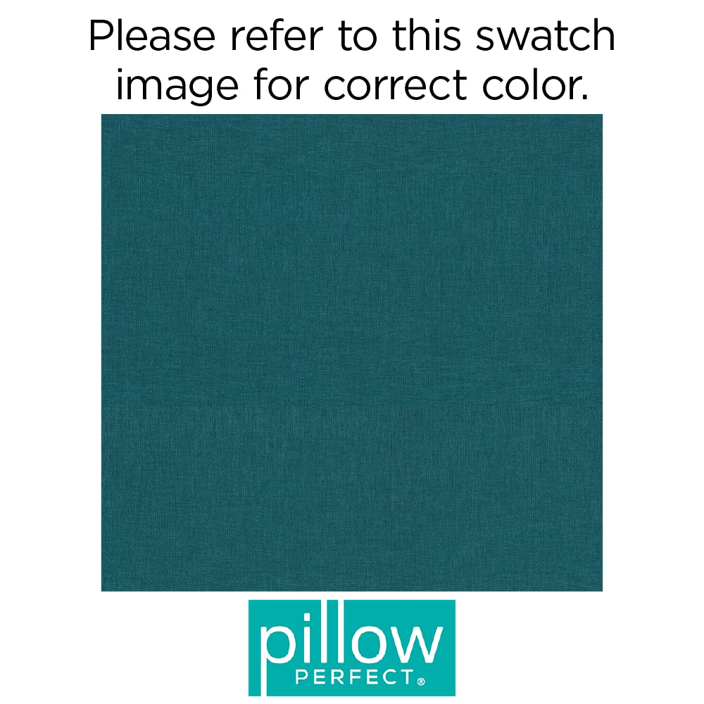 Pillow Perfect 25-Inch Teal/Blue Solid Floor Pillow for Indoor & Outdoor Use – Perfect for Lounging, Rave Parties, and Cozy Home Decor