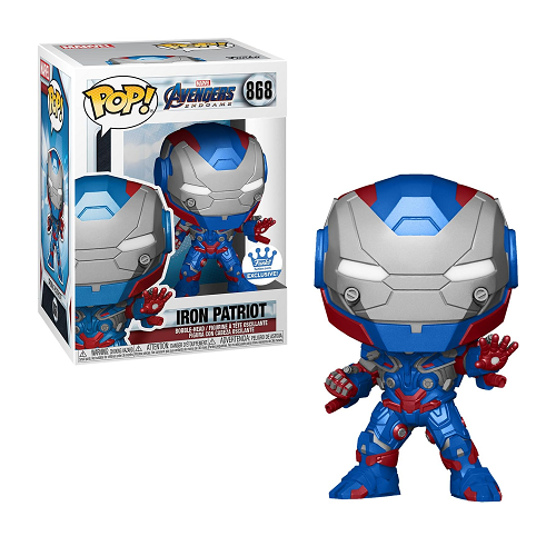 Funko Pop! Marvel Avengers Endgame Iron Patriot #868 Vinyl Figure – Collectible Toy for Marvel Fans | Perfect for Display, Gifts & Comic Conventions