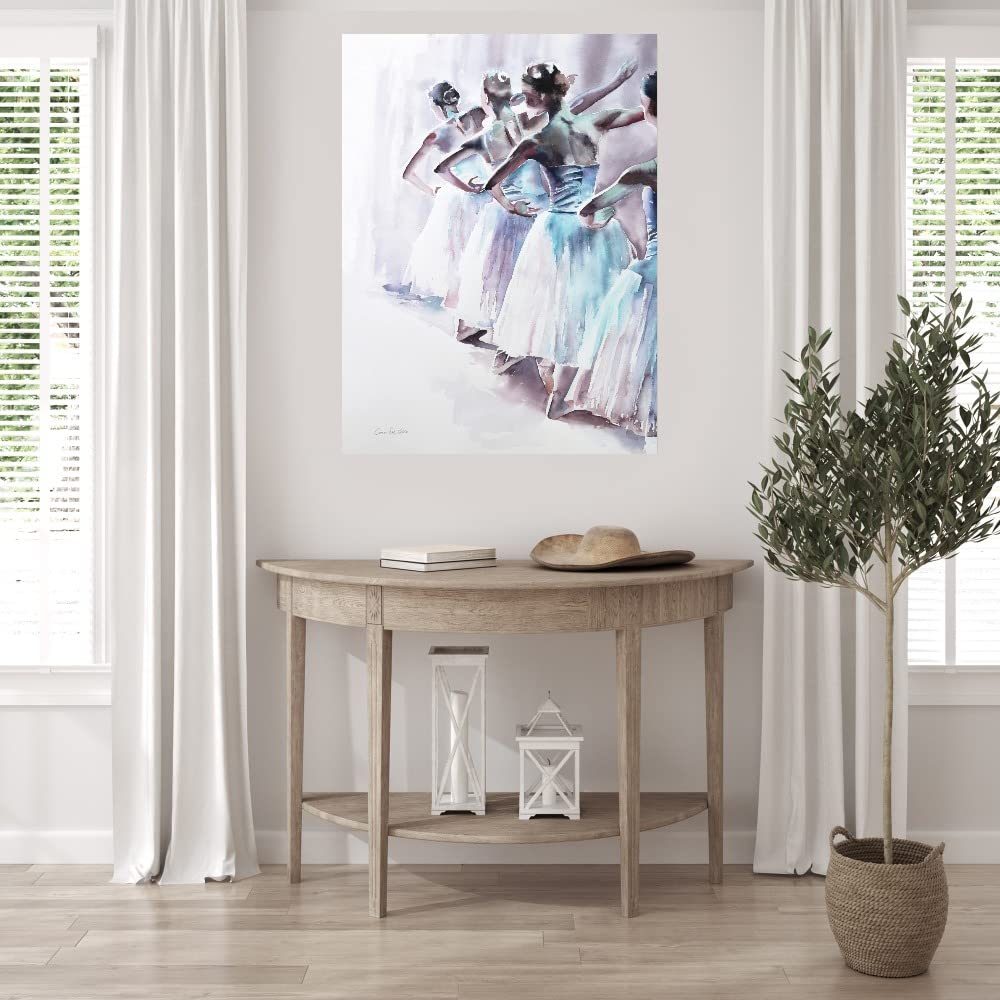 Ballet II Canvas Wall Art by Aimee Del Valle - Premium Fine Art Print for Living Room, Bedroom, Office Decor - Ready to Hang 32x43 Inches - Perfect for Home, Dining Room & Guest House Decorations