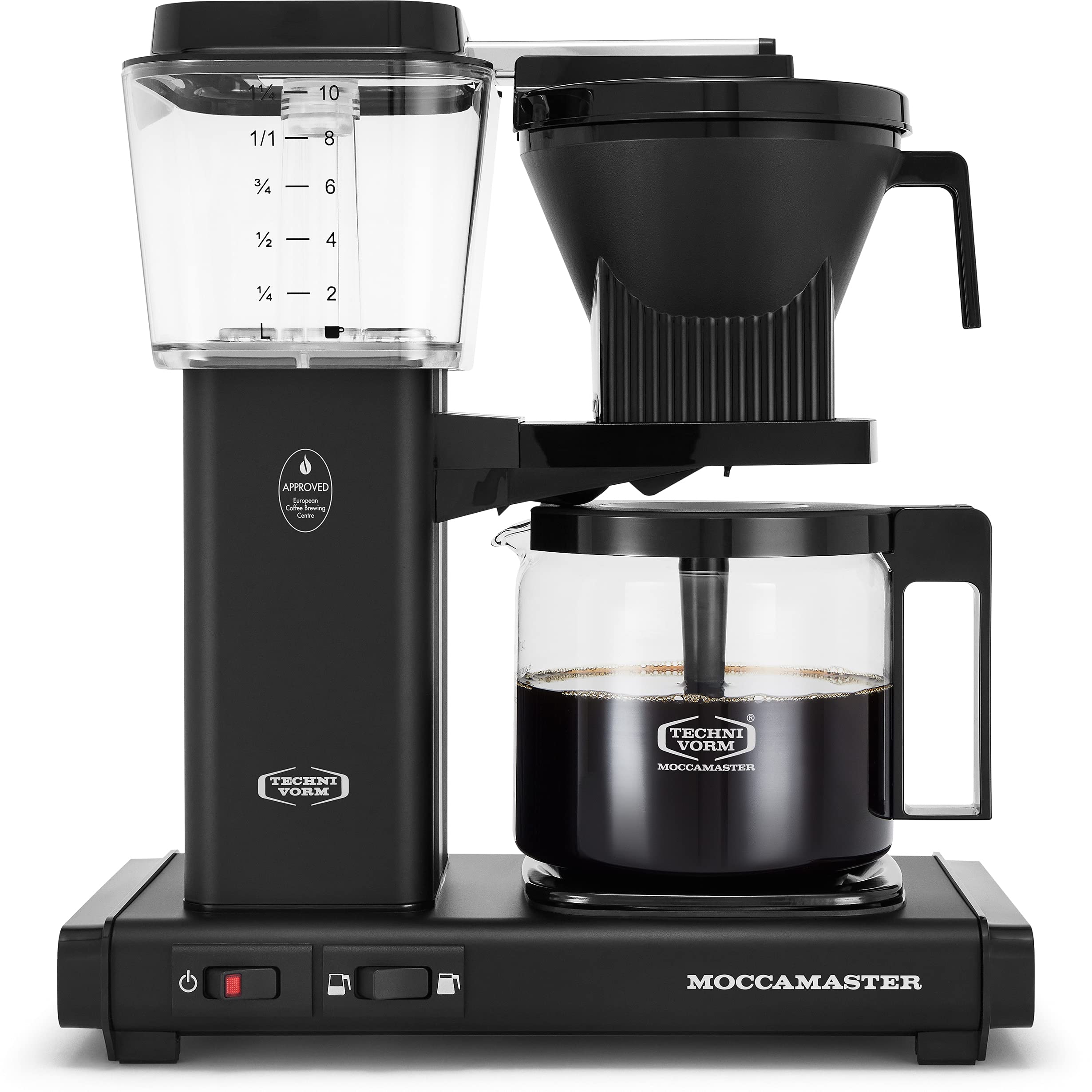 Moccamaster KBGV Select 10-Cup Coffee Maker - 40oz (1.25L) Thermal Carafe - Matte Black - Perfect for Home, Office & Restaurant Use