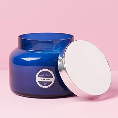 Capri Blue Volcano Scented Candles - Premium 3-Wick Soy Wax Blend with Tropical Fruit & Citrus Fragrance - Large 48oz Home Decor Candle for Living Room, Bedroom & Bathroom Aromatherapy