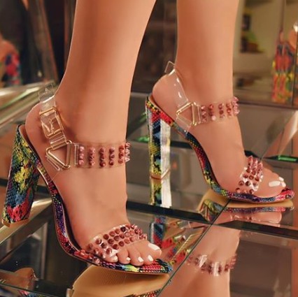 Stylish Tanisha Multi Snake Print High Heels for Women - Fashionable Pointed Toe Stiletto Pumps - Perfect for Parties, Weddings & Evening Events