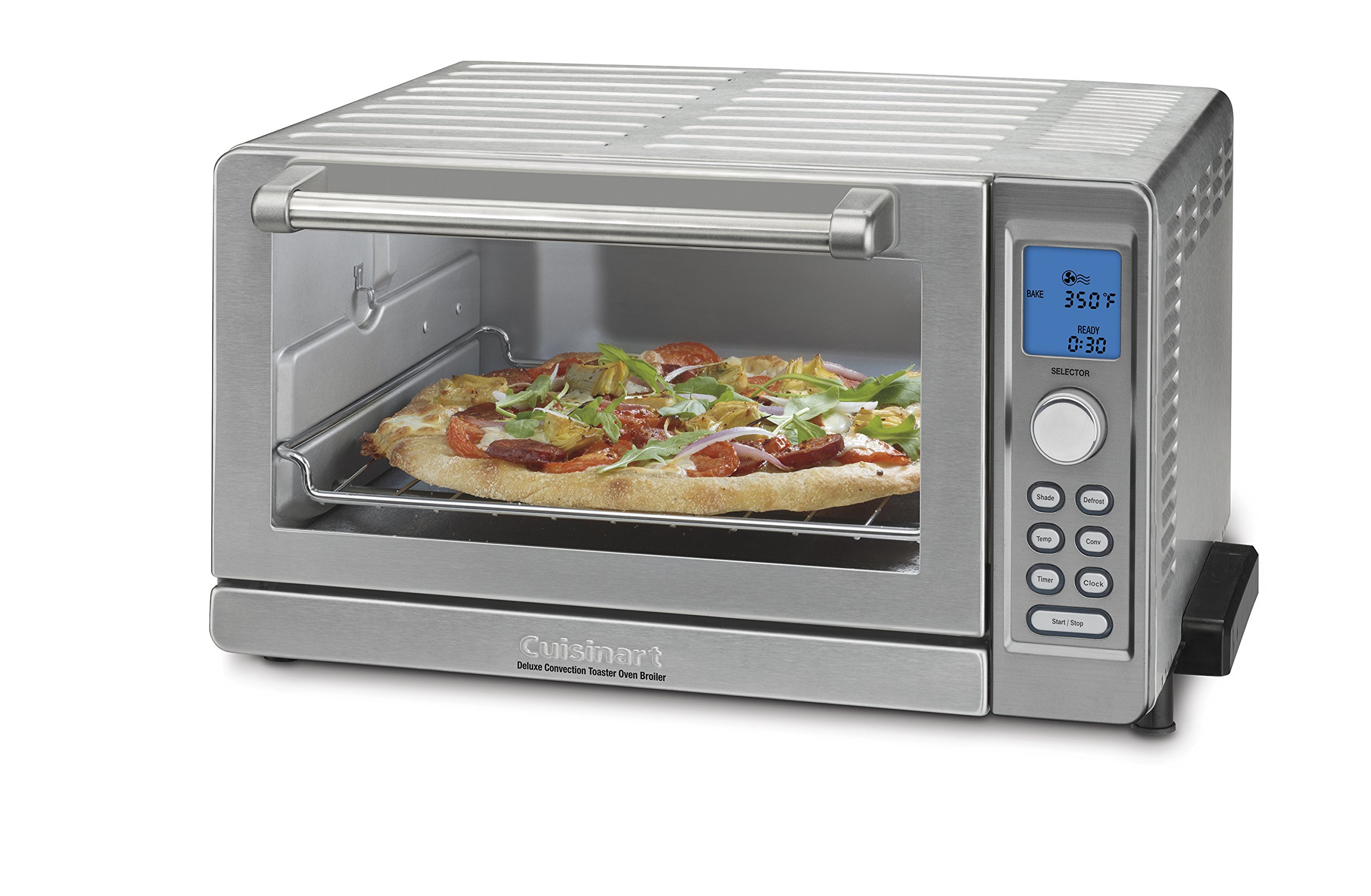 Cuisinart Deluxe Convection Toaster Oven Broiler with Baking Pan - Brushed Stainless Steel Countertop Oven for Baking, Roasting & Broiling - Perfect for Small Kitchens, Dorms & Apartments
