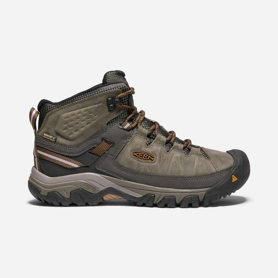 KEEN Targhee III Mid Wide Waterproof Hiking Boots for Men - Durable Outdoor Shoes for Trail Walking, Backpacking & Mountain Climbing