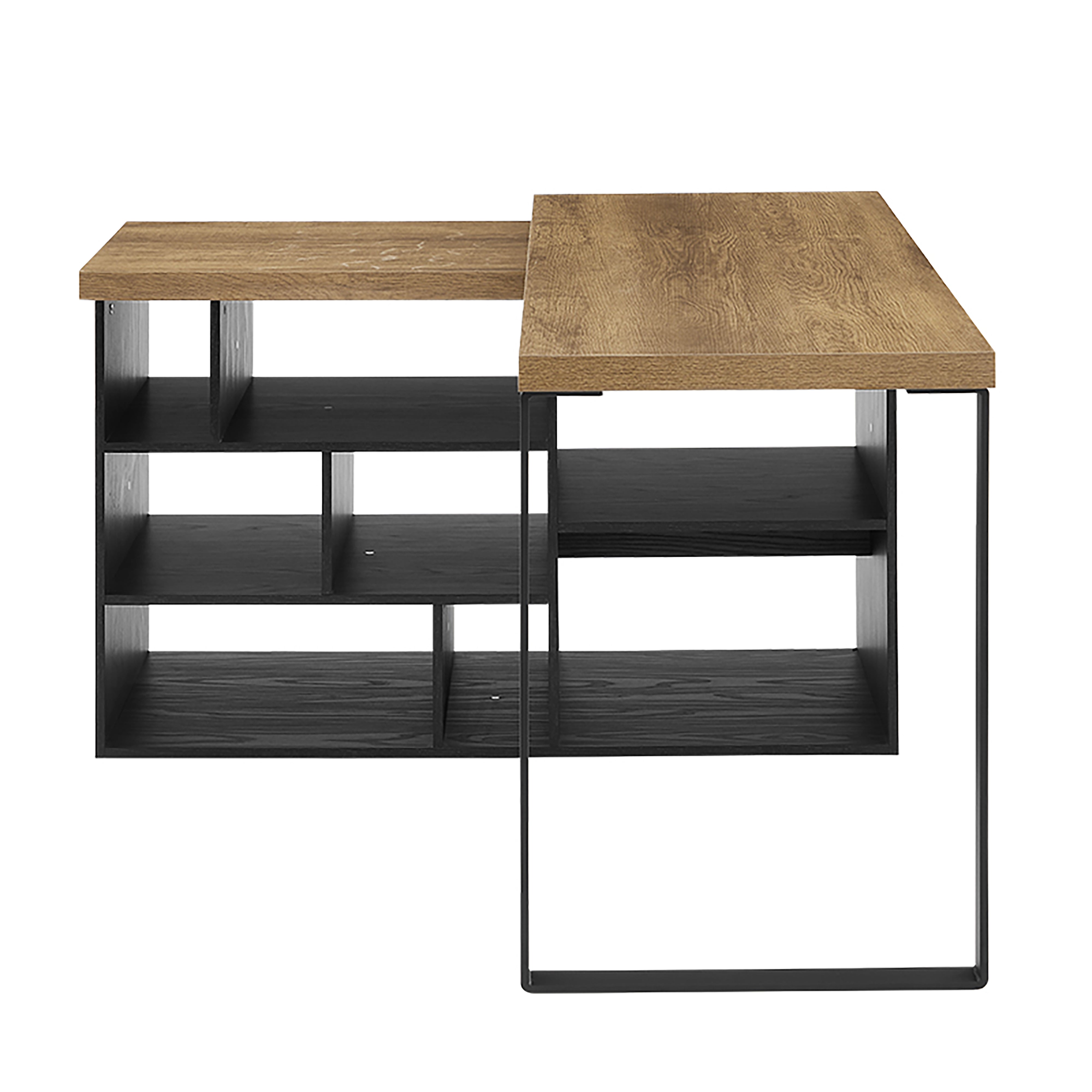 Criterion Aspire Adjustable Height Desk 150cm - Dark Oak Black Finish | Ergonomic Home Office & Gaming Desk for Comfort & Productivity