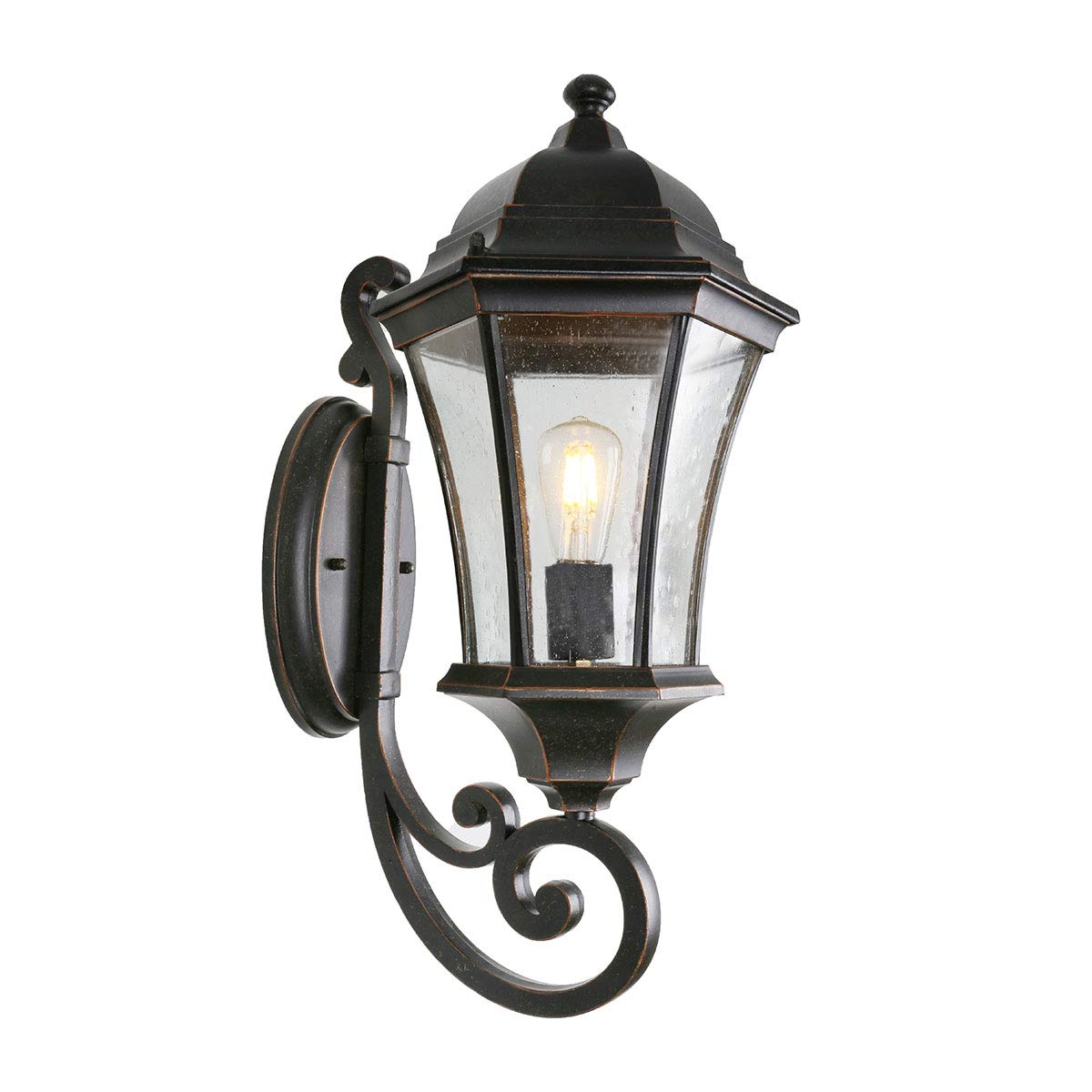 Outdoor Wall Light Fixture with 2 Post Mounts - LM4610-M-2P - Durable Weatherproof Exterior Lighting for Patio, Garden & Driveway