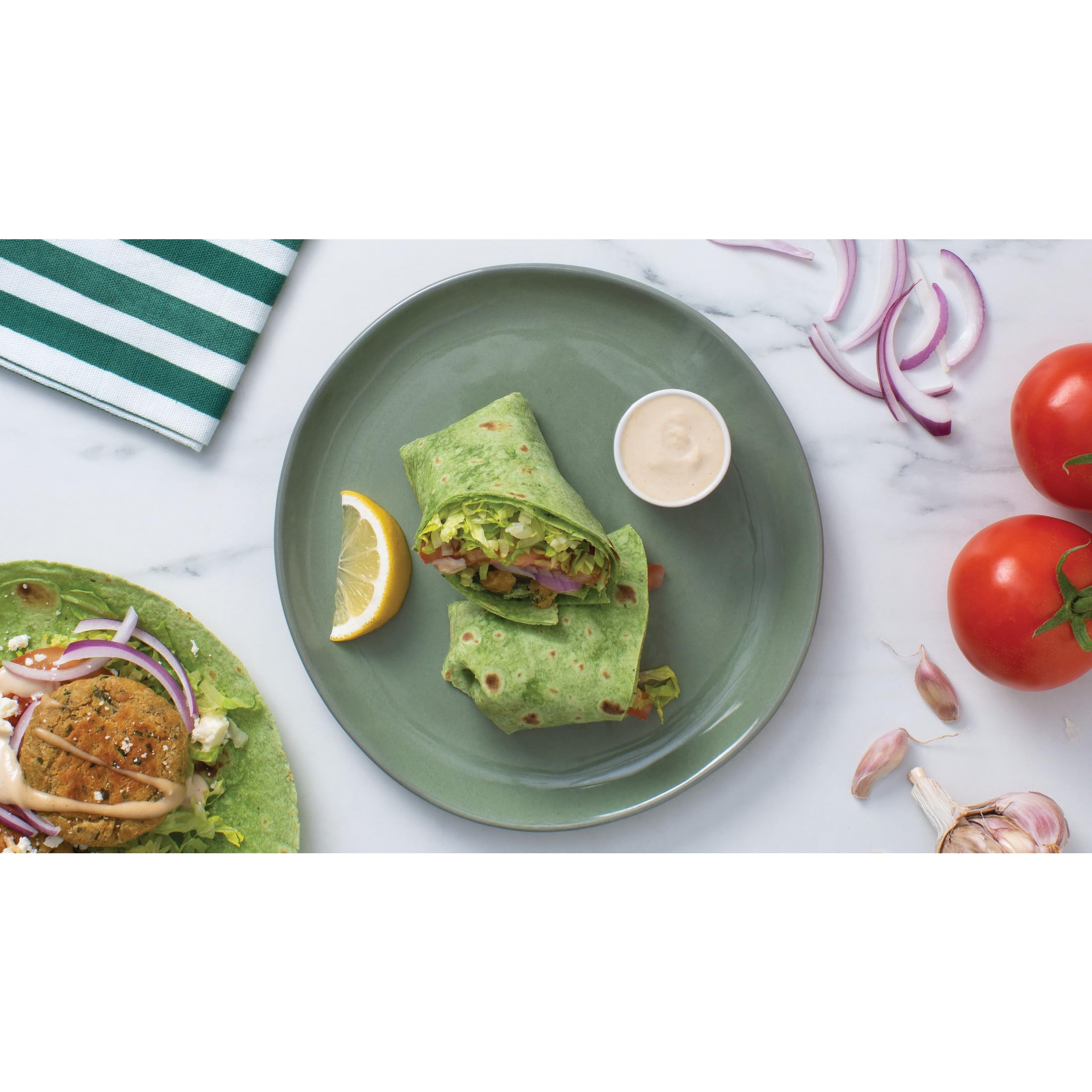 Mission Gluten Free Spinach Herb Tortilla Wraps - 6 Count, Trans Fat Free, Vegan & Healthy - Perfect for Wraps, Quesadillas & Lunchbox Meals