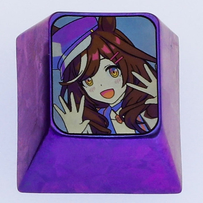 Matikanetannhauser 1U Titanium Alloy Custom Keycap - Durable Metal Mechanical Keyboard Keycap for Gaming & Typing | Perfect for PC, Mac & Custom Keyboards