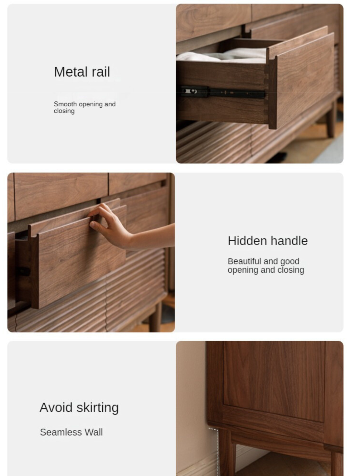Black Walnut Solid Wood Wall Storage Drawer - Handcrafted Organizer for Bedroom, Bathroom & Entryway | Rustic Home Decor