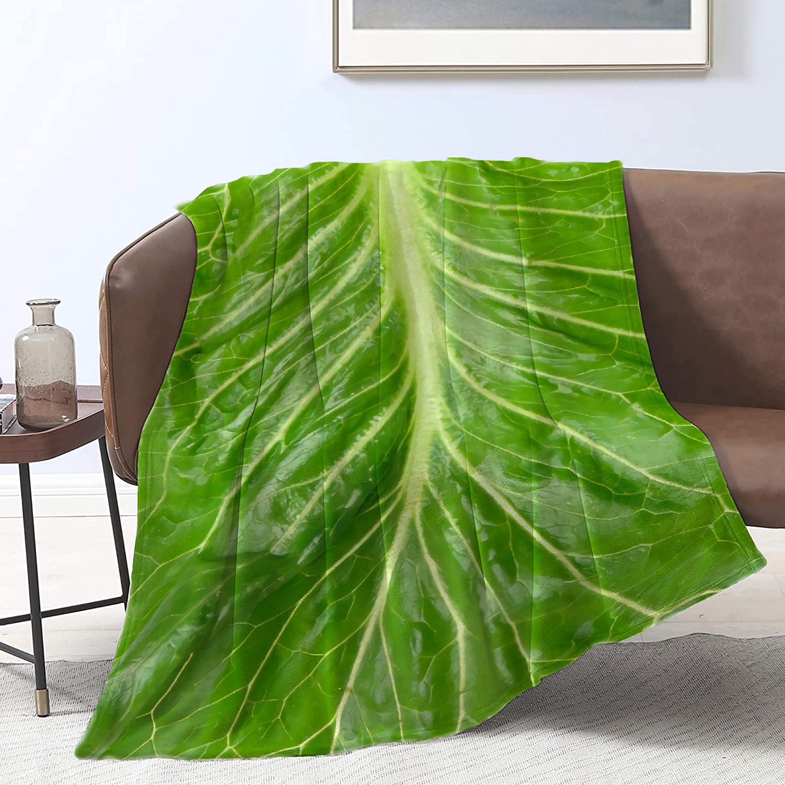 Super Soft Flannel Fleece Lettuce Blanket - Lightweight Cozy Microfiber Throw for Couch, Sofa & Bed | All Season XS 40