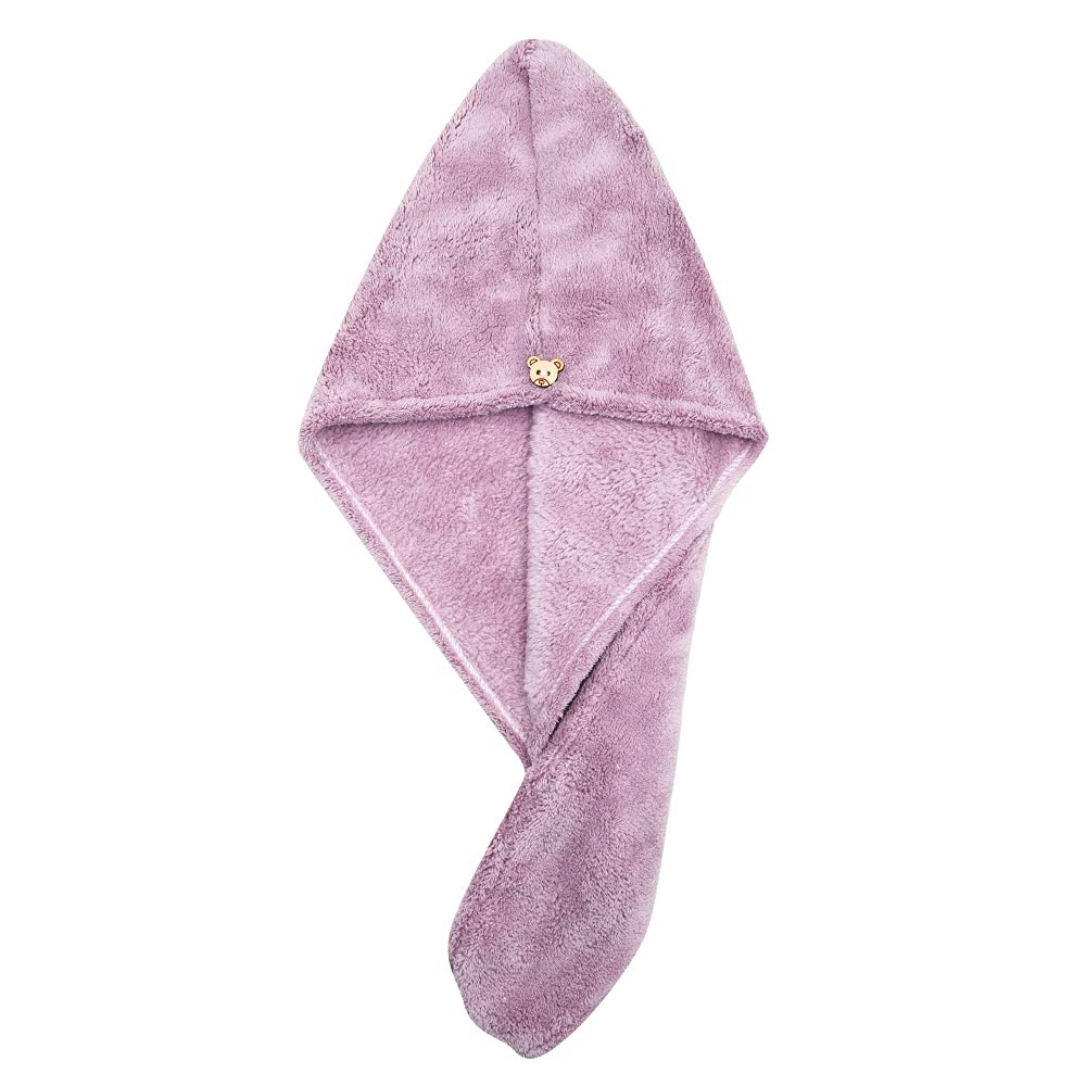 Premium 500 GSM Microfiber Hair Towel Wrap - Ultra Absorbent Quick Dry Hair Turban for Women & Men - Soft Bath Towel Cap for Shower, Spa & Salon Use (Multicolor, Set of 1)