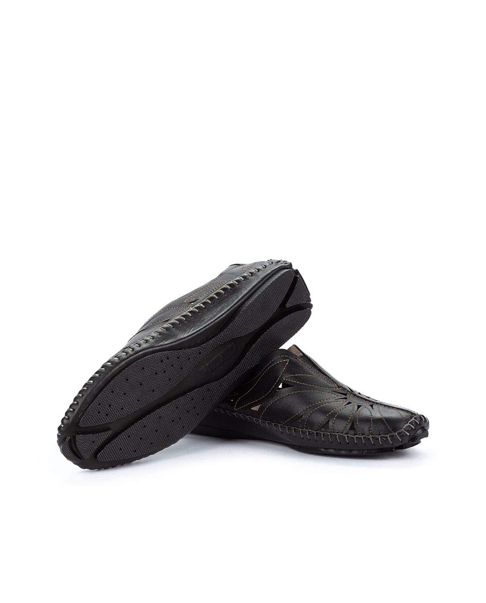 PIKOLINOS Women's Leather Loafers Jerez - Black Comfortable Slip-On Shoes for Work, Office & Casual Wear