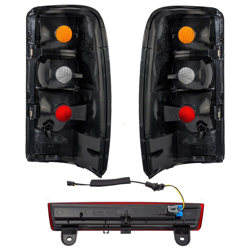 Brock Replacement Tail Lights with 3rd Brake Light for 2004-2006 Chevy Tahoe - LED Rear Lights for Enhanced Safety & Style - Perfect for Night Driving & Custom Car Upgrades