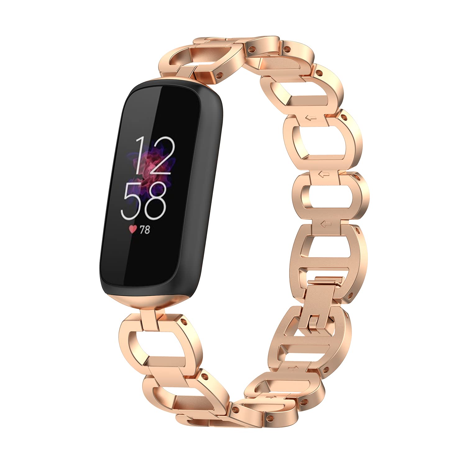 Premium Metal Replacement Bands for Fitbit Luxe - Stylish & Durable Fitness Tracker Bands for Women & Men - Perfect for Workouts, Office Wear & Everyday Fashion Accessory