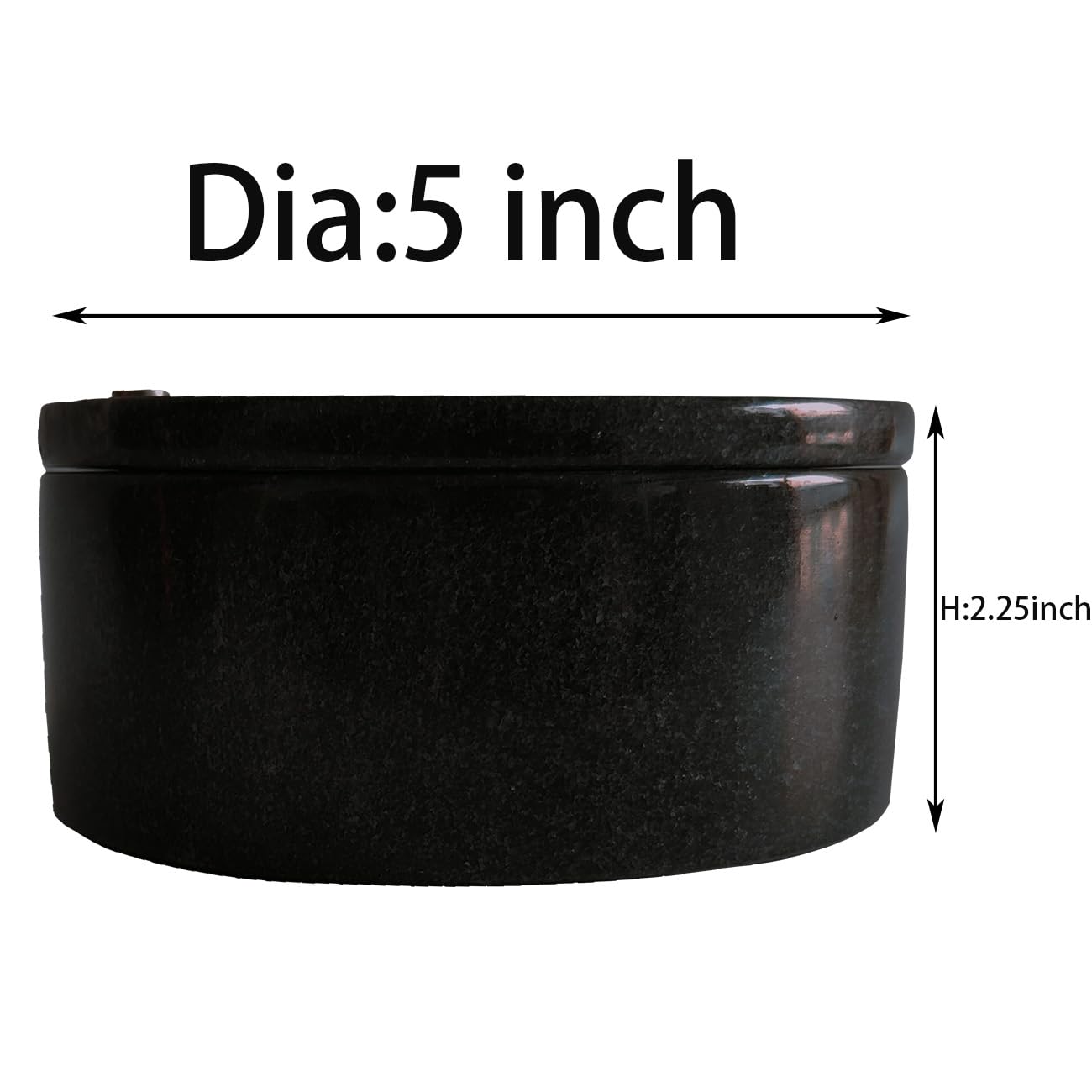 Premium Black Marble Salt Cellar & Spice Storage Box - Dual Compartment Design with Swivel Lid | Perfect for Kitchen Countertop, Dining Table & Gourmet Cooking