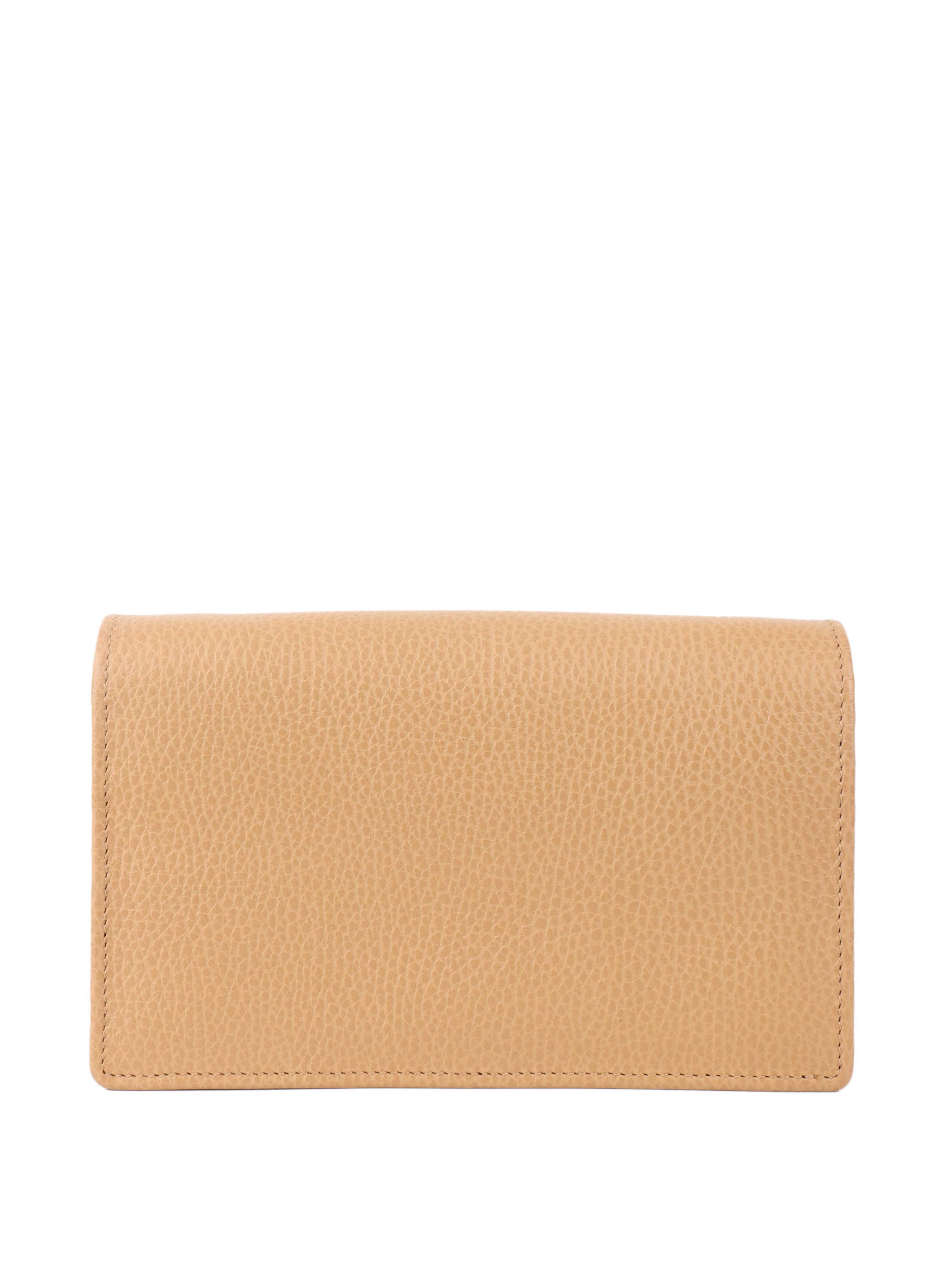 Gucci Beige GG Monogram Wallet on Chain - Luxury Crossbody Bag for Women, Perfect for Evening Events & Daily Use