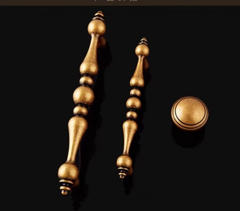 Gold Cabinet Knobs & Drawer Pulls - 2 Pack Kitchen Cabinet Handles with Screws - Small Furniture Drawer Pulls for Cupboard, Wardrobe & Dresser - Elegant Hardware for Home Renovation & DIY Projects