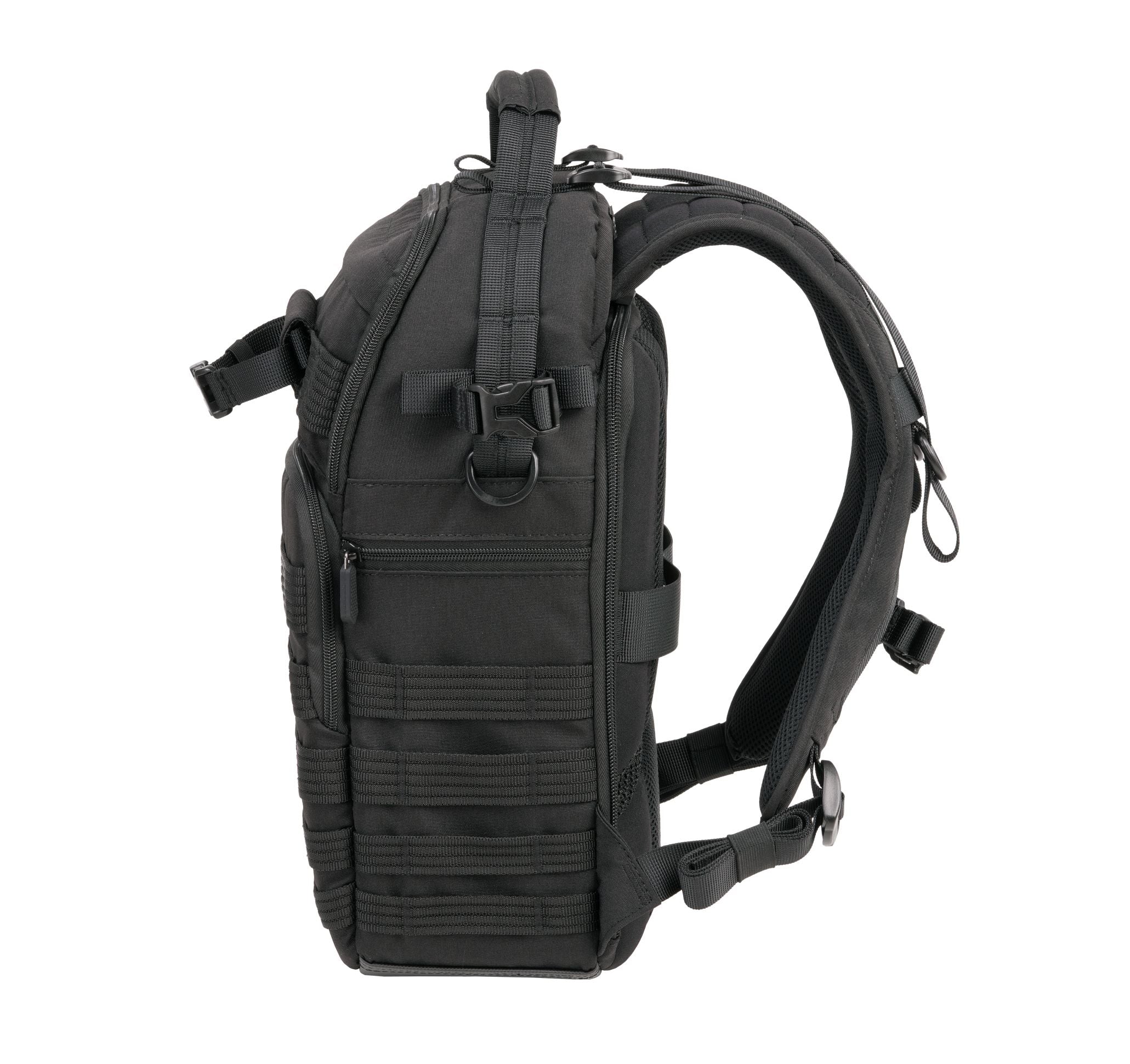 VEO RANGE T 37M BK Waterproof Travel Backpack - 37L Large Capacity Hiking Backpack for Men & Women - Durable Black Daypack for Outdoor Camping, Hiking, School & Work Commute