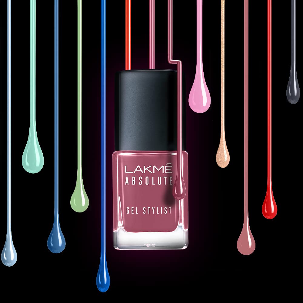 LAKMÉ Absolute Glossy Finish Gel Stylist Dusty Rose - 12ml Long-Lasting Hair Styling Gel for Shiny, Smooth Hair - Perfect for Parties, Weddings & Everyday Styling