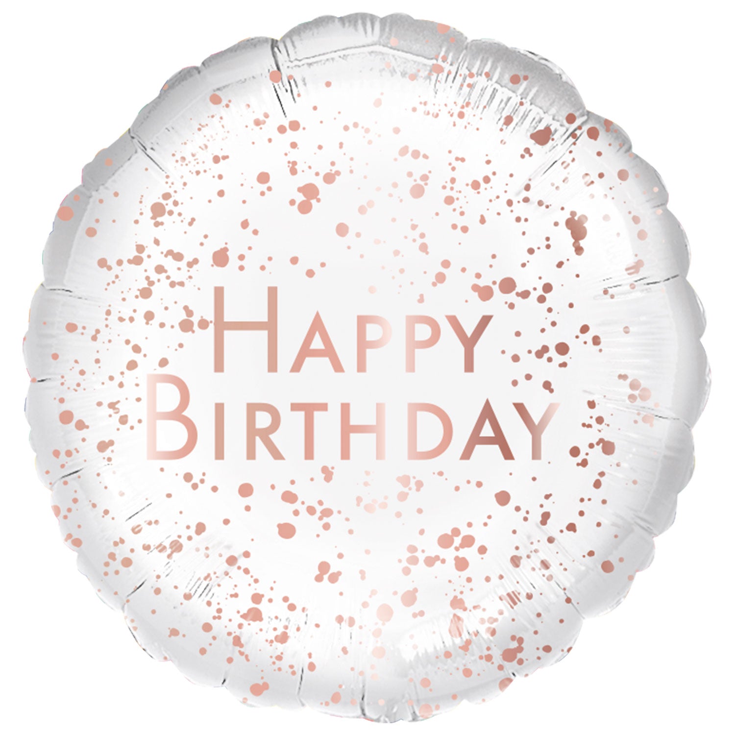 45cm Standard Rose Gold Happy Birthday Balloon - Elegant Party Decor for Birthdays, Anniversaries & Celebrations - Perfect for Indoor & Outdoor Events