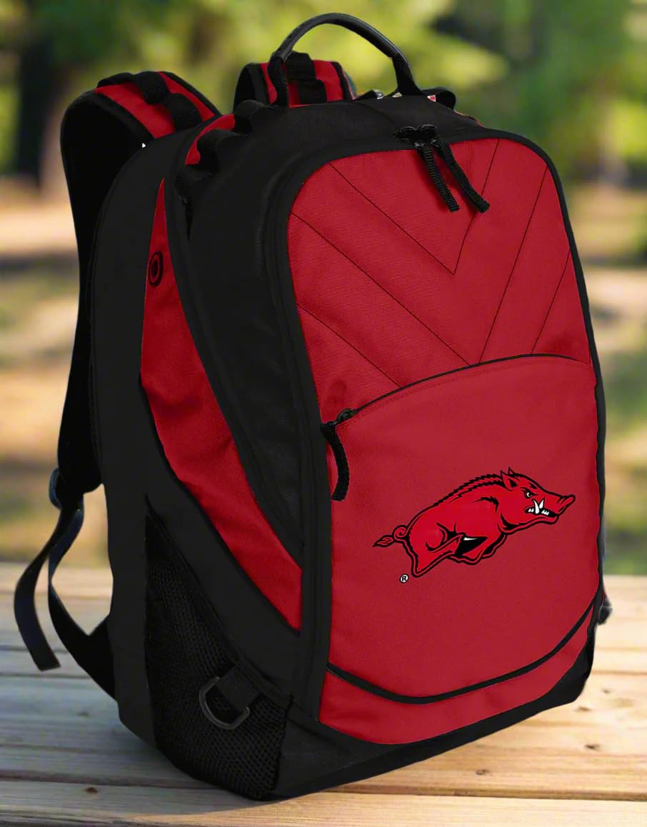 Arkansas Razorbacks Backpack - University of Arkansas Laptop Computer Bag for Students, Work & Travel