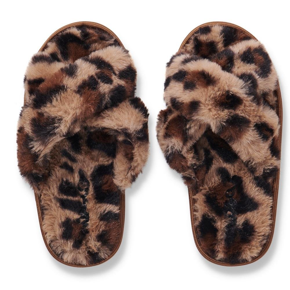 Cheetah Print Kids Slippers - Soft Animal Themed House Shoes for Boys & Girls - Perfect for Indoor Play, Bedtime & Cozy Home Wear